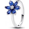 Pandora Strieborný prsteň s modrými kryštálmi Trblietavý kvet Timeless 193000C01 54 mm Pandora Strieborný prsteň s modrými kryštálmi Trblietavý kvet Timeless 193000C01 54 mm