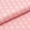 Bavlnené plátno P0517 ružové, biely motív, š.140 Bavlnené plátno P0517 ružové, biely motív, š.140