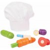 Bigjigs Toys kuchárska čapica a krájanie zeleniny Bigjigs Toys kuchárska čapica a krájanie zeleniny