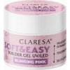 Claresa Uv Led gél na nechty Soft Easy Builder gel Blinking pink 90 g Claresa Uv Led gél na nechty Soft Easy Builder gel Blinking pink 90 g