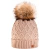 Fashionweek Dámska zimná čiapka s brmbolcom flísová podšívka JENOT WOOLK CRYSTAL Farba: Béžový, Veľkosť: Universal Fashionweek Dámska zimná čiapka s brmbolcom flísová podšívka JENOT WOOLK CRYSTAL Farba: Béžový, Veľkosť: Universal