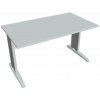 Hobis Pracovný stôl Cross, 140x75,5x80 cm, sivý/kov Hobis Pracovný stôl Cross, 140x75,5x80 cm, sivý/kov