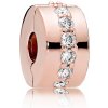 Pandora Bronzový klip s kamienkami Rose Timeless 781972CZ Pandora Bronzový klip s kamienkami Rose Timeless 781972CZ