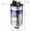 UFI Palivový filter 24.391.00 UFI Palivový filter 24.391.00