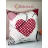 Didatex A-1 Hearts Red Antialergický vankúš Didatex A-1 Hearts Red Antialergický vankúš