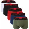 HUGO - boxerky 5PACK cotton stretch modern multicolor / red logo waist-XL (99-107 cm) HUGO - boxerky 5PACK cotton stretch modern multicolor / red logo waist-XL (99-107 cm)