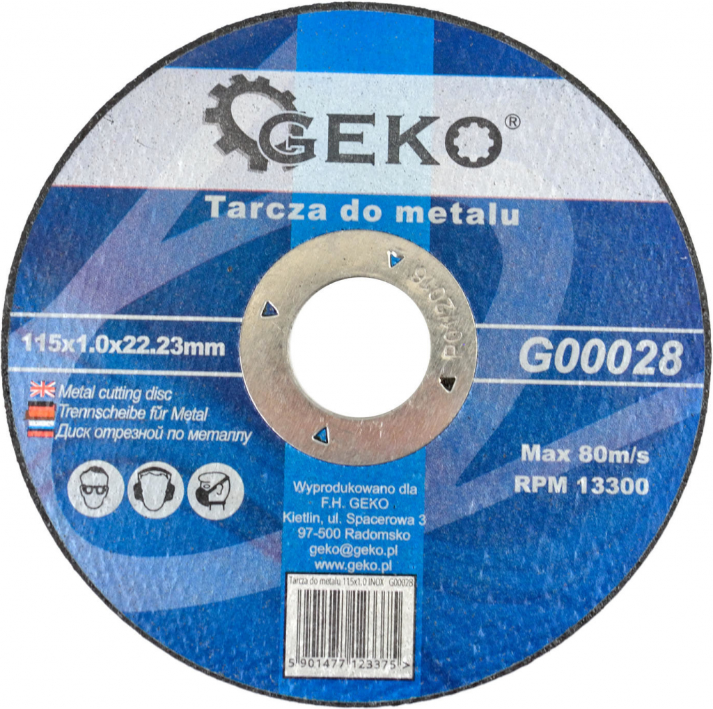 Geko G00028 Kotúč na kov oceľ 115 x 1 x 22.2mm