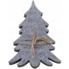FILCOVÉ VIANOČNÉ VRECKO / OBAL NA PRÍBOR, SIVÉ, V TVARE VIANOČNÉHO STROMČEKA, 11X16 CM FILCOVÉ VIANOČNÉ VRECKO / OBAL NA PRÍBOR, SIVÉ, V TVARE VIANOČNÉHO STROMČEKA, 11X16 CM