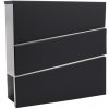 Poštová schránka inox + čierna Poštová schránka inox + čierna