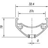 MACH1 Ráfik CROSS-R 27 27.5 32D TLR čierny MACH1 Ráfik CROSS-R 27 27.5 32D TLR čierny