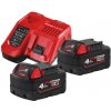 MILWAUKEE MILWAUKEE M18NRG-402 NRG KIT IN2 - set 2 x akumulátor 18V 4Ah a nabíjačka - 4933459215 MILWAUKEE MILWAUKEE M18NRG-402 NRG KIT IN2 - set 2 x akumulátor 18V 4Ah a nabíjačka - 4933459215