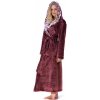 Dámsky dlhý župan s kapucňou Vestis Flora vres 3956 Dámsky dlhý župan s kapucňou Vestis Flora vres 3956