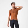 CASTELLI Cyklistický dres s krátkym rukávom - AERO RACE 8S - hnedá XL CASTELLI Cyklistický dres s krátkym rukávom - AERO RACE 8S - hnedá XL