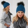 Fashionweek Dámska zimná čiapka s brmbolcom + flísová podšívka Zizi-P16 Farba: Tyrkysový, Veľkosť: Universal Fashionweek Dámska zimná čiapka s brmbolcom + flísová podšívka Zizi-P16 Farba: Tyrkysový, Veľkosť: Universal