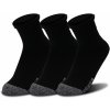 Členkové funkčné ponožky Under Armour HEATGEAR QUARTER 3PK čierne 1353262-001 - XL