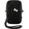 Hello Kitty PU Leather Quilted Pattern Kitty Head Logo Phone Bag, čierne Hello Kitty PU Leather Quilted Pattern Kitty Head Logo Phone Bag, čierne