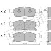 Sada brzdových platničiek kotúčovej brzdy METELLI 22-0927-2 Sada brzdových platničiek kotúčovej brzdy METELLI 22-0927-2