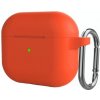 AppleKing silikónový ochranný obal s karabínou pre AirPods 3 - oranžový - možnosť vrátiť tovar ZADARMO do 30tich dní AppleKing silikónový ochranný obal s karabínou pre AirPods 3 - oranžový - možnosť vrátiť tovar ZADARMO do 30tich dní
