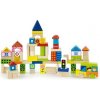 Drevené kocky pre deti Viga City 75 dielov - Multicolor Drevené kocky pre deti Viga City 75 dielov - Multicolor