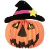 Papierový lampión Tekvica s klobúkom – Halloween, guľatý, 26 cm Papierový lampión Tekvica s klobúkom – Halloween, guľatý, 26 cm
