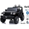 Beneo Elektrické autíčko Jeep Wrangler dvojmiestne kožené sedadlá Rádio s Bluetooth prehrávačom SD/USB vstup Pohon 4x4 12V10Ah Batéria EVA kolesá Odpružené nápravy 24 GHz čierna Beneo Elektrické autíčko Jeep Wrangler dvojmiestne kožené sedadlá Rádio s Bluetooth prehrávačom SD/USB vstup Pohon 4x4 12V10Ah Batéria EVA kolesá Odpružené nápravy 24 GHz čierna