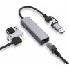 SIEŤOVÁ KARTA USB 1000Mbps / 1Gbps + HUB 3x USB 3.0 pre Mac MacBook PC Laptop SIEŤOVÁ KARTA USB 1000Mbps / 1Gbps + HUB 3x USB 3.0 pre Mac MacBook PC Laptop