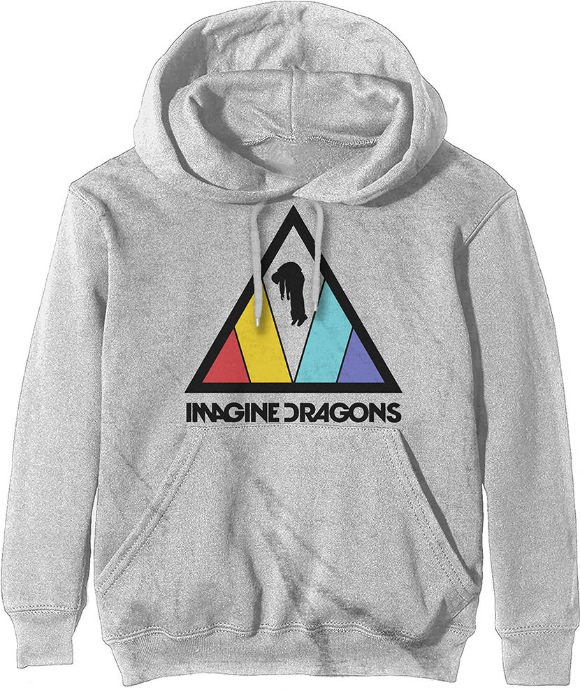 Imagine Dragons - Mikina Triangle Logo - Muž, Unisex, Biela