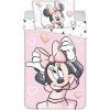 Jerry Fabrics Detské obliečky do postieľky Minnie Blush Pink 100 x 135 cm 40 x 60 cm