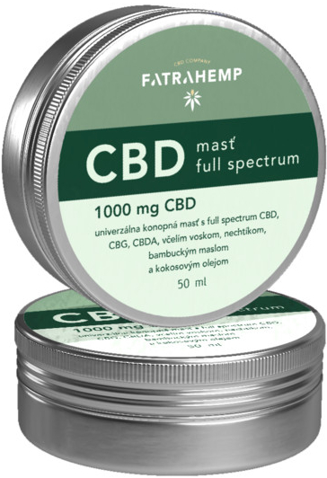 Fatra Hemp CBD Forte konopná masť 1000 mg 50 ml