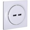 FIB Napájacia zásuvka Fibaro Walli N 2x USB biela FIB Napájacia zásuvka Fibaro Walli N 2x USB biela