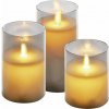 EMOS LED dekorácia - 3x vosková sviečka v skle, 6x AA, teplá biela, časovač DCCW05 EMOS LED dekorácia - 3x vosková sviečka v skle, 6x AA, teplá biela, časovač DCCW05