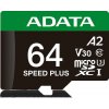 Adata MicroSDXC 64GB Speed Plus UD64GUI3V30A2SP-RA1 Adata MicroSDXC 64GB Speed Plus UD64GUI3V30A2SP-RA1