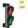 ASF Semafor dvojkomorový, LED, hliník, 0-230 V AC/DC ASF Semafor dvojkomorový, LED, hliník, 0-230 V AC/DC