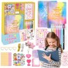 Kreatívna súprava pre dievča, 54 ks - zápisník, nálepky, tenké popisovače Kreatívna súprava pre dievča, 54 ks - zápisník, nálepky, tenké popisovače