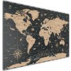 Allboards magnetická bezrámová kovová tabuľa s potlačou 90x60cm - mapa sveta Allboards magnetická bezrámová kovová tabuľa s potlačou 90x60cm - mapa sveta