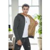 14455 Dewberry Furry Hooded Mens Sports Slim Fit Cardigan-GREY šedá M dewberry 2465430676795 14455 Dewberry Furry Hooded Mens Sports Slim Fit Cardigan-GREY šedá M dewberry 2465430676795