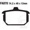 Brzdové doštičky EBC FA078HH Brzdové doštičky EBC FA078HH