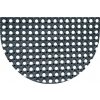 Kontrast Honeycomb půlkruhová černá 75 x 45 cm