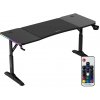 HUZ Huzaro Hero 4.6 RGB čierny herný stôl HUZ Huzaro Hero 4.6 RGB čierny herný stôl