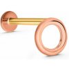 Danfil Labreta Piercingové náušnice DF 6023 v ružovom zlate