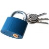 Extol Craft Visiaci zámok (93163) liatinový modrý, 3 kľúče, 63mm