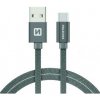 Dátový kábel Swissten USB-C (Type-C) 1,2 m sivý Dátový kábel Swissten USB-C (Type-C) 1,2 m sivý