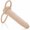 CalExotics Accommodator Dual Penetrator dildo s krúžkom na penis SKIN