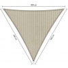 Lazy Momo Slnečný Trojuholník shadow 3,0 x 3,0 x 3,0 m Farba: Sahara piesková Lazy Momo Slnečný Trojuholník shadow 3,0 x 3,0 x 3,0 m Farba: Sahara piesková