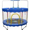 Inlea Detská trampolína JumpPlay 122 cm (48 inch) s ochrannou sieťou a príslušenstvom – modrá Inlea Detská trampolína JumpPlay 122 cm (48 inch) s ochrannou sieťou a príslušenstvom – modrá