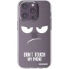 Picasee silikónový prehľadný obal pre Apple iPhone 14 Pro - Nesiahajte mi na telefón Picasee silikónový prehľadný obal pre Apple iPhone 14 Pro - Nesiahajte mi na telefón