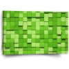 Sablio Obraz Green Blocks 3D - 60x40 cm Sablio Obraz Green Blocks 3D - 60x40 cm