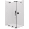 CERANO - Sprchová zástena Walk-in Moreli Ľ/P - 8 mm - čierna matná, transparentné sklo - 130x200 cm CERANO - Sprchová zástena Walk-in Moreli Ľ/P - 8 mm - čierna matná, transparentné sklo - 130x200 cm