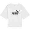Puma Tričká s krátkym rukávom Ess Cropped No. 1 Logo Relaxed Tee Biela Puma Tričká s krátkym rukávom Ess Cropped No. 1 Logo Relaxed Tee Biela