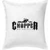 Chopper nápis - Vankúš 50x50 - 50x50 - Vrátane výplne ( Biela ) Chopper nápis - Vankúš 50x50 - 50x50 - Vrátane výplne ( Biela )